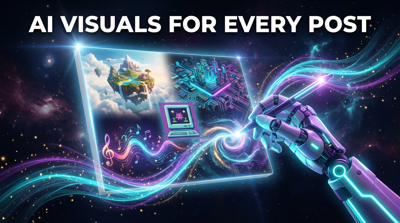 How I Added Custom AI Visuals to Every Blog Post in One Session