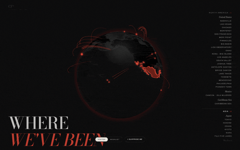 Surprise Me flies the globe to a random place